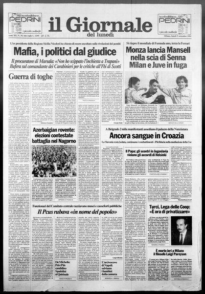 Il giornale del lunedi